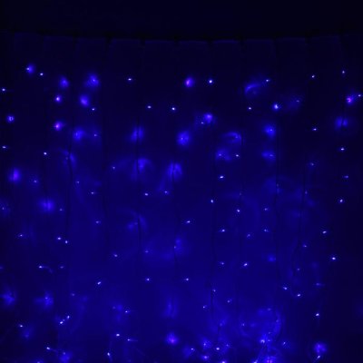 Гирлянда "Занавес" улич. УМС, Ш:2 м, В:9 м, Н.Б. 2W LED-1800-220V, БЕЗ контр. фикс СИНИЙ 