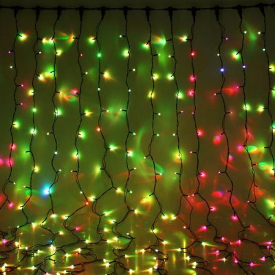 Гирлянда "Занавес" улич. УМС, Ш:2 м, В:6 м, Н.Т. 2W LED-1440-220V, БЕЗ контр. МУЛЬТИ(RGB) 