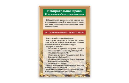 Стенд "Избирательное право"