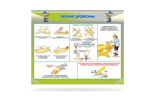 Стенд "Пиление древесины"